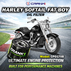 Oil Filter For Harley Davidson Softail Fat Boy - CPO170B - CRANK1
