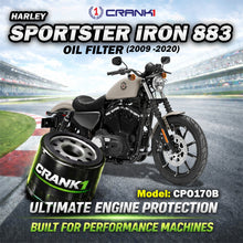 Load image into Gallery viewer, Oil Filter For Harley Davidson Sportster Iron 883 (2009 -2020) - CPO170B - CRANK1