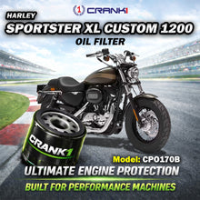 Load image into Gallery viewer, Oil Filter For Harley Sportster XL Custom 1200 - CPO170B - CRANK1