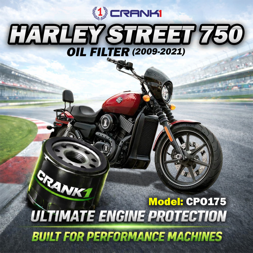 Oil Filter For Harley Davidson Street 750 (2009-2021) - CPO175 - CRANK1