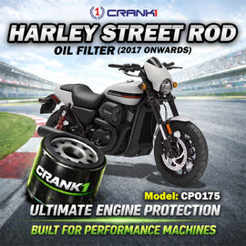 Oil Filter For Harley Davidson Street Rod (2017 Onwards) - CPO175 - CRANK1