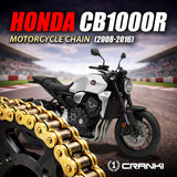 Chain For Honda CB1000R (2008-2016) - 530 Pitch x 116 Links Gold (ZVMX) - CRANK1