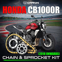 Load image into Gallery viewer, Chain And Sprocket Kit For Honda CB1000R (2018 Onwards) - CRANK1
