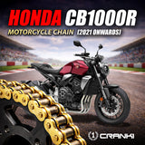 Chain For Honda CB1000R (2021 Onwards) - 525 Pitch x 116 Links Gold (ZVMX) - CRANK1