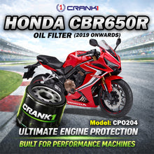Load image into Gallery viewer, Oil Filter For Honda CBR650R (2019 Onwards) - CPO204 - CRANK1