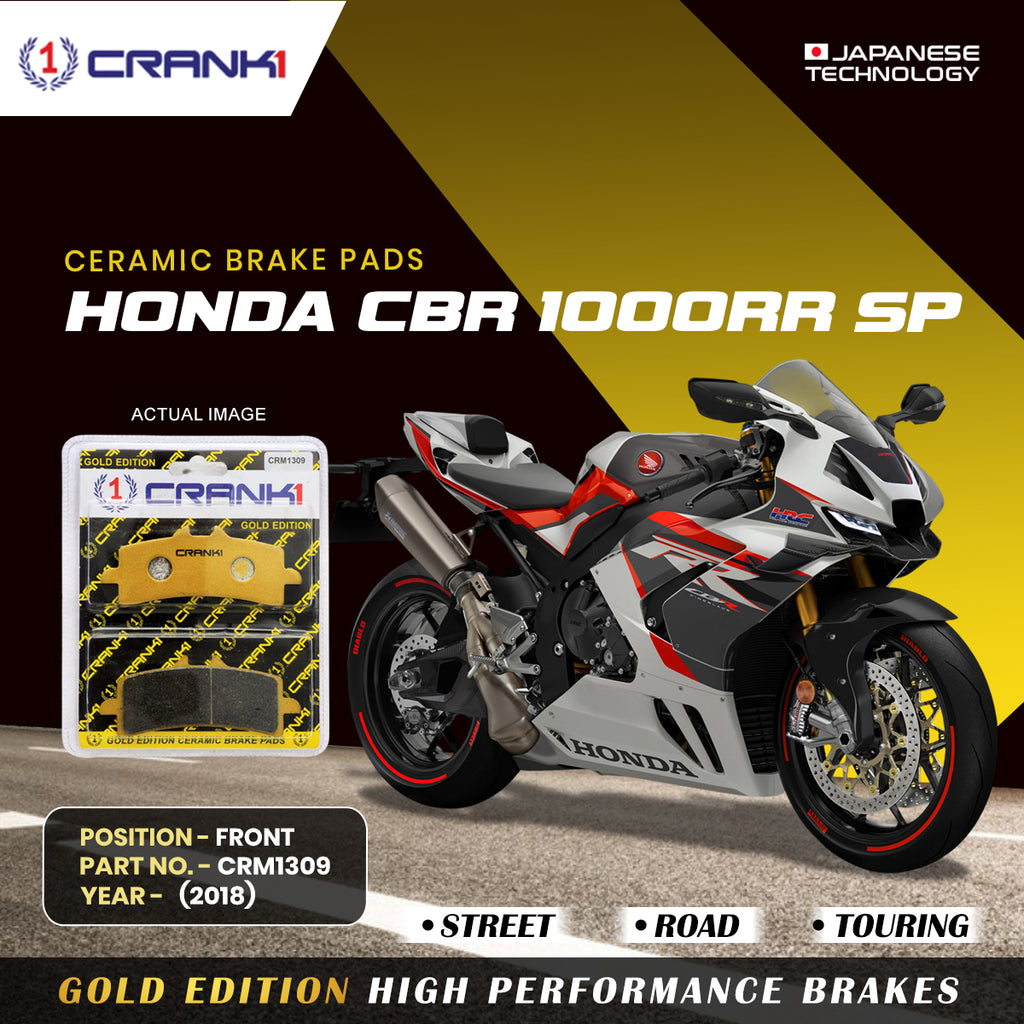 Ceramic Brake Pad For Honda CBR 1000RR SP (2018) - Front - CRM1309 - 2 Sets - CRANK1