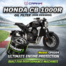 Load image into Gallery viewer, Oil Filter For Honda CB 1000R (2008 Onwards) - CPO204 - CRANK1