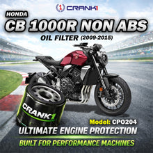 Load image into Gallery viewer, Oil Filter For Honda CB 1000R NON ABS (2009-2015) - CPO204 - CRANK1