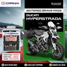 Load image into Gallery viewer, Sintered Brake Pads For Ducati Hyperstrada (2013-2015) - Front - CB036 - 2 Sets - CRANK1