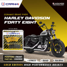 Load image into Gallery viewer, Ceramic Brake Pad For Harley Davidson Forty Eight - Front - CRM2809 - 1 Set - CRANK1
