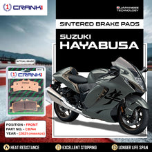 Load image into Gallery viewer, Sintered Brake Pads For Suzuki Hayabusa (2021 Onwards) - Front - CB744 - 2 Sets - CRANK1