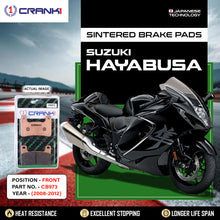 Load image into Gallery viewer, Sintered Brake Pads For Suzuki Hayabusa (2008-2012) - Front - CB973 - 2 Sets - CRANK1