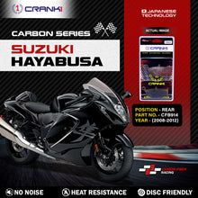 Load image into Gallery viewer, Carbon Brake Pads For Suzuki Hayabusa (2008-2012) - Rear - CFB914 - 1 Set - CRANK1