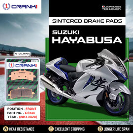 Sintered Brake Pads For Suzuki HayabusaÂ (2013-2020) - Front - CB744 - 2 Sets - CRANK1