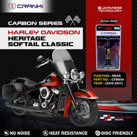 Carbon Brake Pads For Harley Davidson Heritage Softail Classic (2015-2017) - Rear - CFB854 - 1 Set - CRANK1