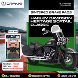 Sintered Brake Pads For Harley Davidson Heritage Softail Classic (2018 Onwards) - Front - CB692 - 1 Set - CRANK1