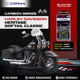Carbon Brake Pads For Harley Davidson Heritage Softail Classic (2018 Onwards) - Front - CFB692 - 1 Set - CRANK1