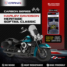 Load image into Gallery viewer, Carbon Brake Pads For Harley Davidson Heritage Softail Classic (2004-2014) - Front - CFB754 - 1 Set - CRANK1