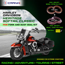 Load image into Gallery viewer, Fork And Dust Seals Kit For Harley Davidson Heritage Softail Classic (2004-2017) - CRANK1