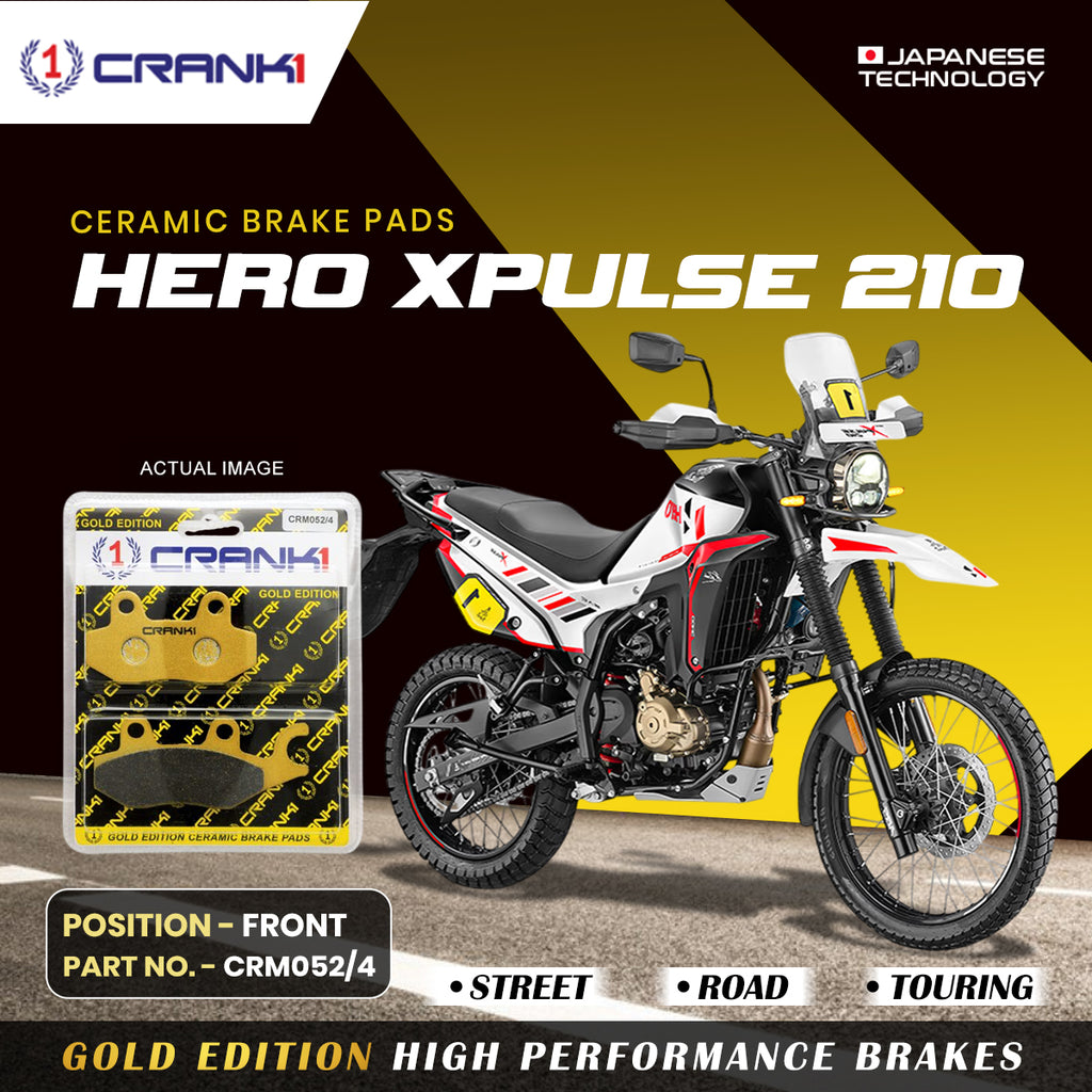 Ceramic Brake Pad For Hero Xpulse 210 - Front - CRM052/4 - 1 Set - Crank1