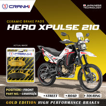 Load image into Gallery viewer, Ceramic Brake Pad For Hero Xpulse 210 - Front - CRM052/4 - 1 Set - Crank1