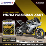 Ceramic Brake Pad For Hero Karizma XMR - Front - CRM479 - 1 Set - Crank1