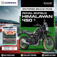 Load image into Gallery viewer, Sintered Brake Pads For Royal Enfield Himalayan 450 - Front - CB902 - 1 Set - CRANK1