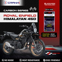 Load image into Gallery viewer, Carbon Brake Pads For Royal Enfield Himalayan 450 - Rear - CFB312 - 1 Set - CRANK1