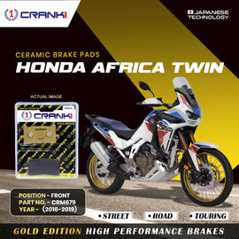 Ceramic Brake Pad For Honda Africa Twin (2016-2019) - Front - CRM679 - 2 Sets - CRANK1