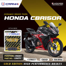Load image into Gallery viewer, Ceramic Brake Pad For Honda CBR150R - Front - CRM771 - 1 Set - CRANK1