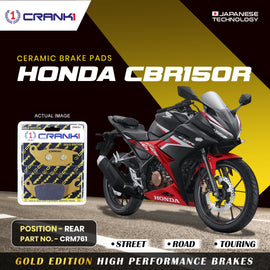 Ceramic Brake Pad For Honda CBR150R - Rear - CRM761 - 1 Set - CRANK1