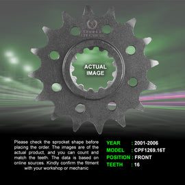 Sprocket For Honda CBR600F4i (2001-2006) - Front - CPF1269.16T - CRANK1