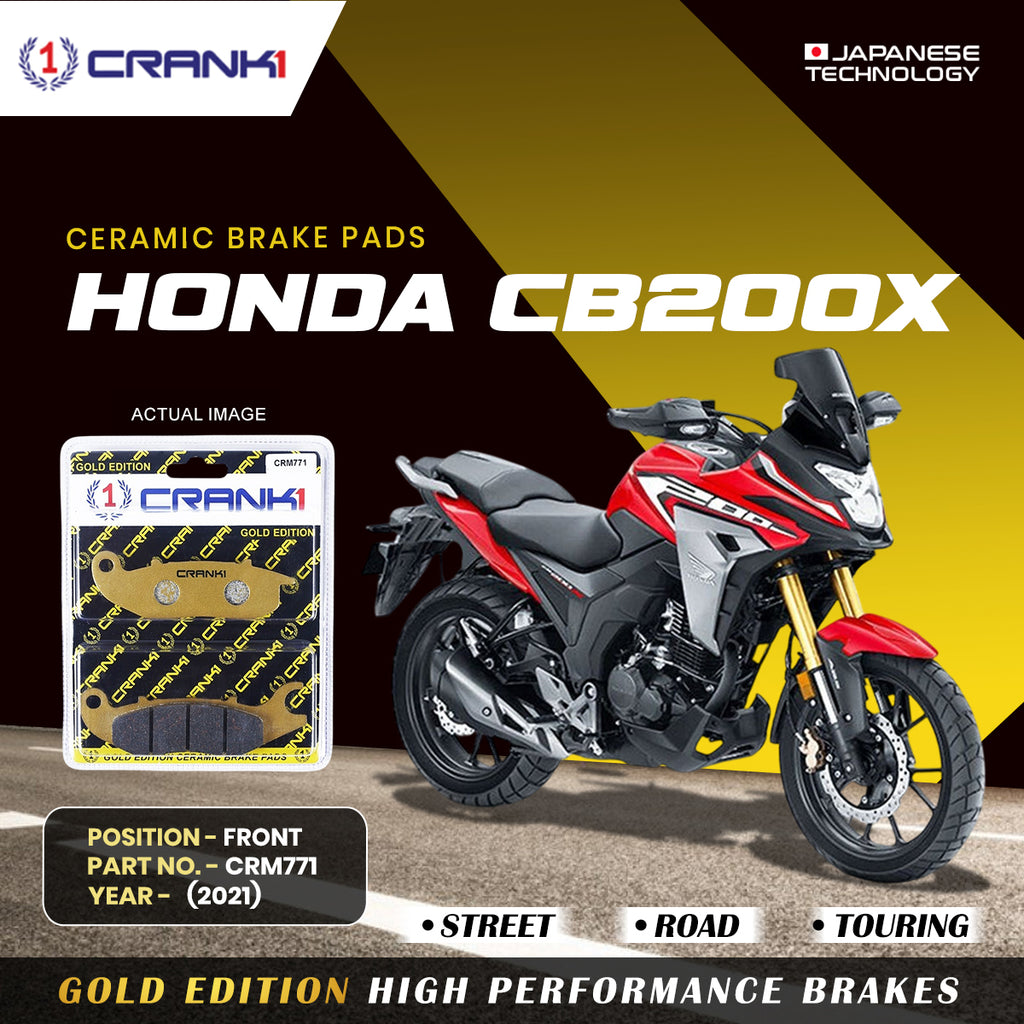 Ceramic Brake Pad For Honda CB200X (2021) - Front - CRM771 - 1 Set - CRANK1