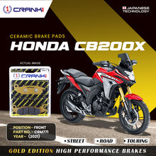 Load image into Gallery viewer, Ceramic Brake Pad For Honda CB200X (2021) - Front - CRM771 - 1 Set - CRANK1