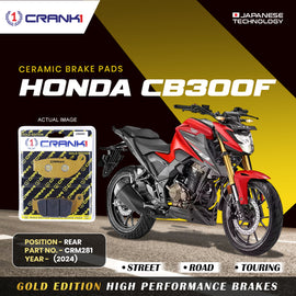 Ceramic Brake Pad For Honda CB300F (2024) - Rear - CRM281 - 1 Set - CRANK1