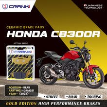 Load image into Gallery viewer, Ceramic Brake Pad For Honda CB300R (2024) - Rear - CRM281 - 1 Set - CRANK1