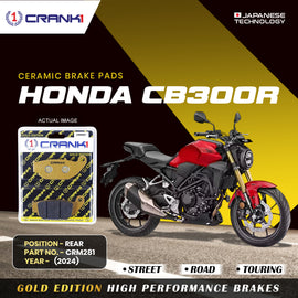 Ceramic Brake Pad For Honda CB300R (2024) - Rear - CRM281 - 1 Set - CRANK1