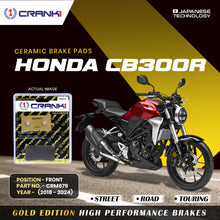 Load image into Gallery viewer, Ceramic Brake Pad For Honda CB300R (2018-2024) - Front - CRM679 - 1 Set - CRANK1