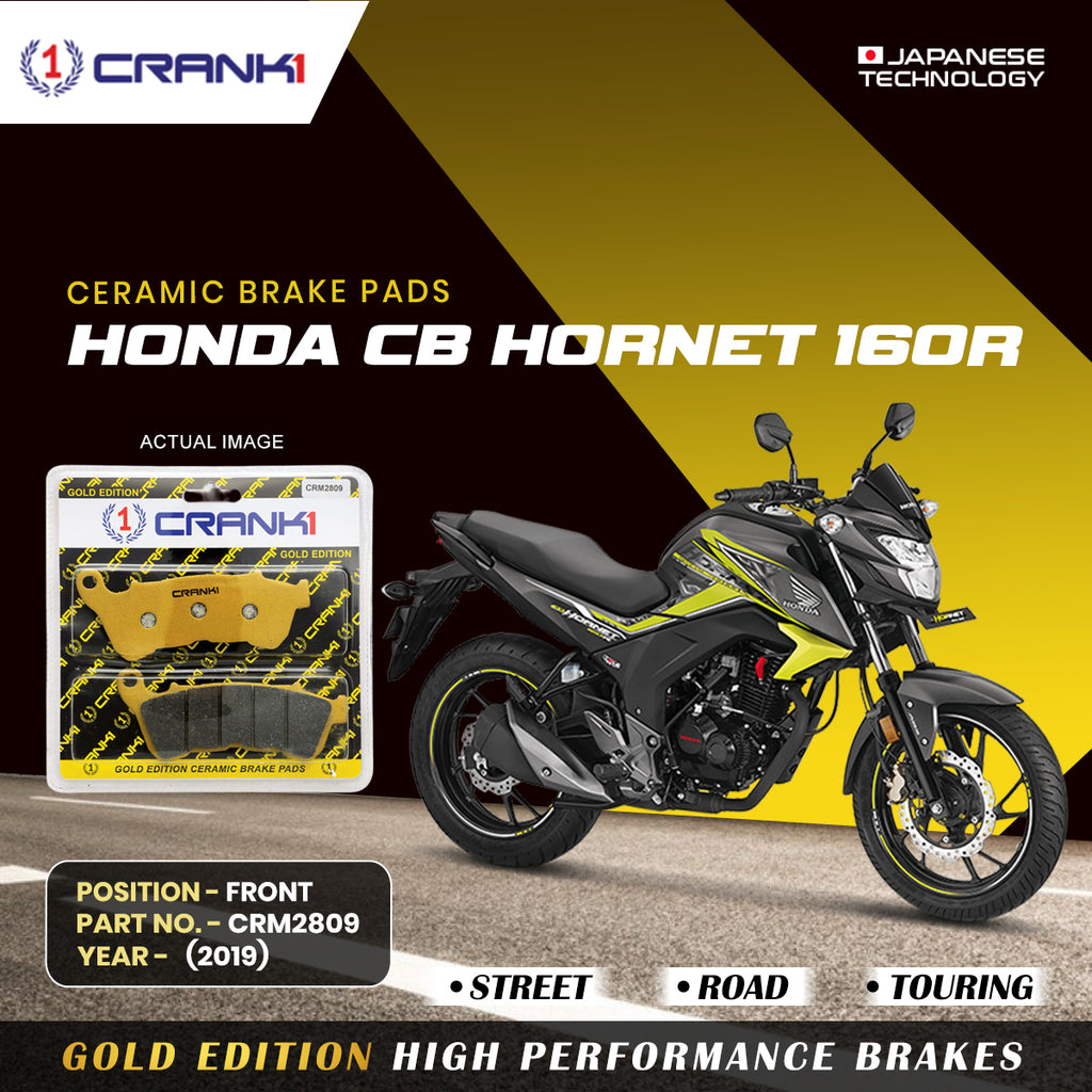Ceramic Brake Pad For Honda CB Hornet 160R (2019) - Front - CRM2809 - 1 Set - CRANK1