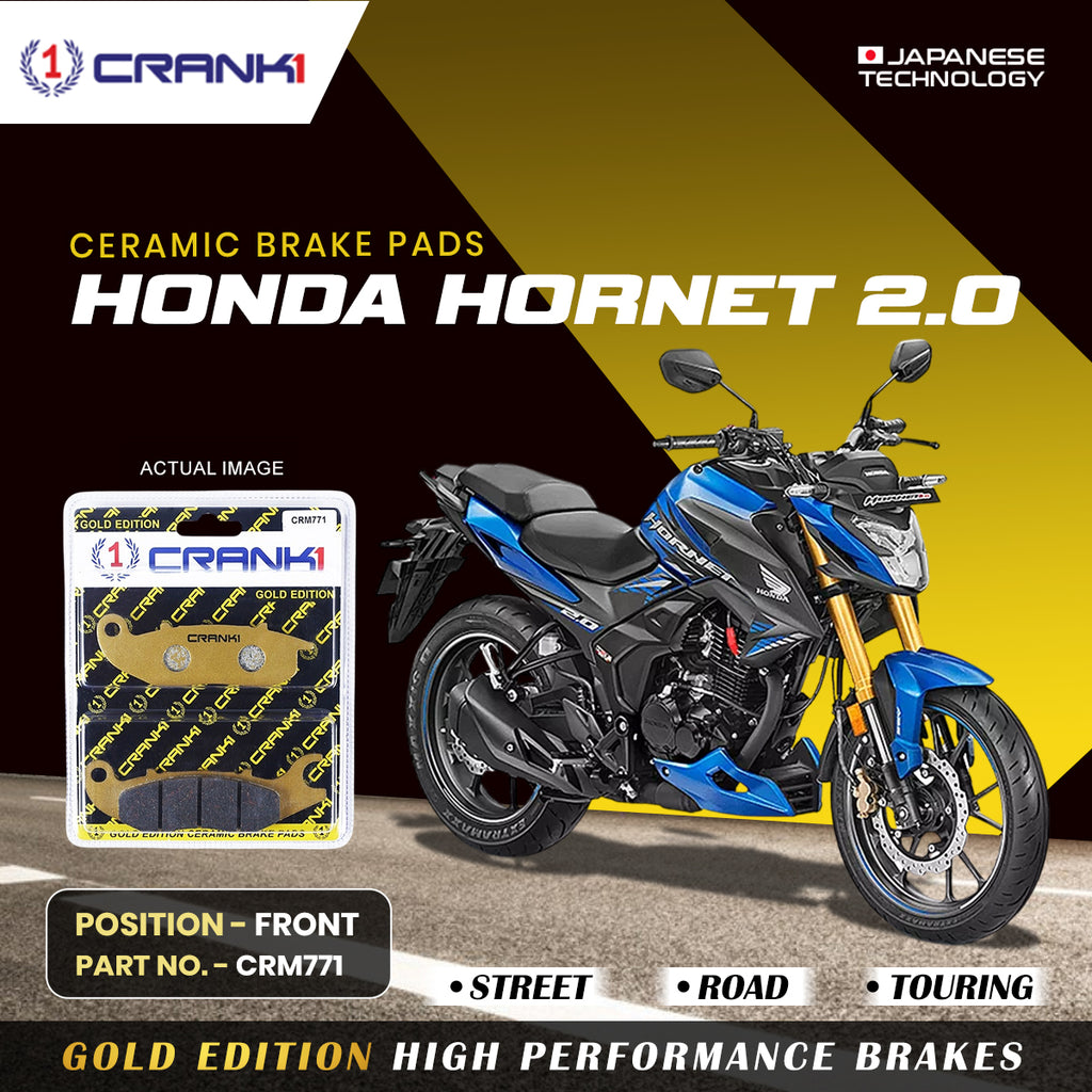 Ceramic Brake Pad For Honda Hornet 2.0 - Front - CRM771 - 1 Set - CRANK1