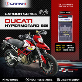 Carbon Brake Pads For Ducati Hypermotard 821 (2013-2015) - Front - CFB036 - 2 Sets - CRANK1