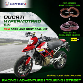 Fork And Dust Seals Kit For Ducati Hypermotard 821 (2013-2015) - CRANK1