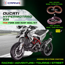 Load image into Gallery viewer, Fork And Dust Seals Kit For Ducati Hypermotard 939 (2016-2018) - CRANK1