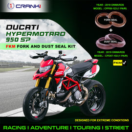 Fork And Dust Seals Kit For Ducati Hypermotard 950 SP (2019 Onwards) - CRANK1