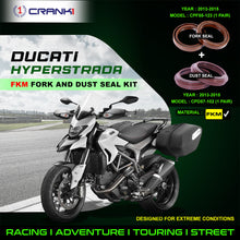 Load image into Gallery viewer, Fork And Dust Seals Kit For Ducati Hyperstrada (2013-2015) - CRANK1