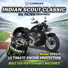 Load image into Gallery viewer, Oil Filter For Indian Scout Classic (2015-2021) - CPO175 - CRANK1