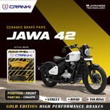 Ceramic Brake Pad For Jawa 42 - Front - CRM479 - 1 Set - Crank1