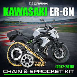 Chain And Sprocket Kit For Kawasaki ER-6n (2012-2016) - CRANK1