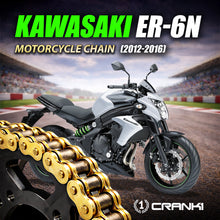 Load image into Gallery viewer, Chain For Kawasaki ER-6n (2012-2016) - 520 Pitch x 114 Links Gold (ZVMX) - CRANK1