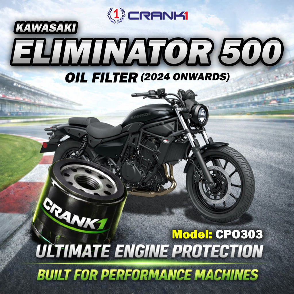 Oil Filter For Kawasaki Eliminator 500 (2024 Onwards) - CPO303 - CRANK1